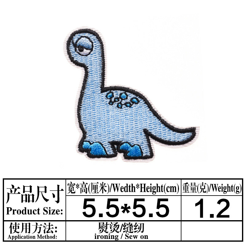 Wholesale Small dinosaur cloth embroidery Dinosaur badge clothing Patches