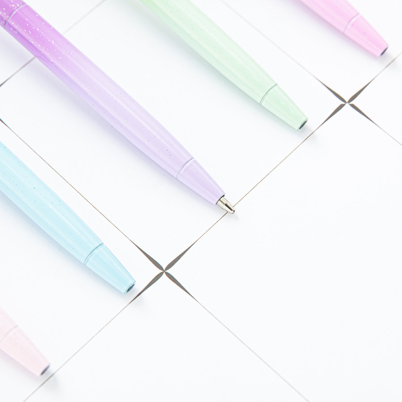 Hoelsale Pens Gradient Small Diamond Ballpoint Pen Metal Pen