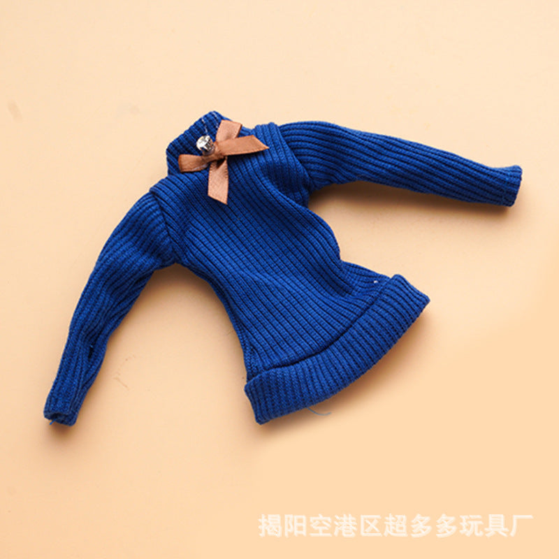 Wholesale Fresh Style Mini Design 11 Inch Autumn Clothes Single Piece Doll Clothes Fashionable for Teenagers