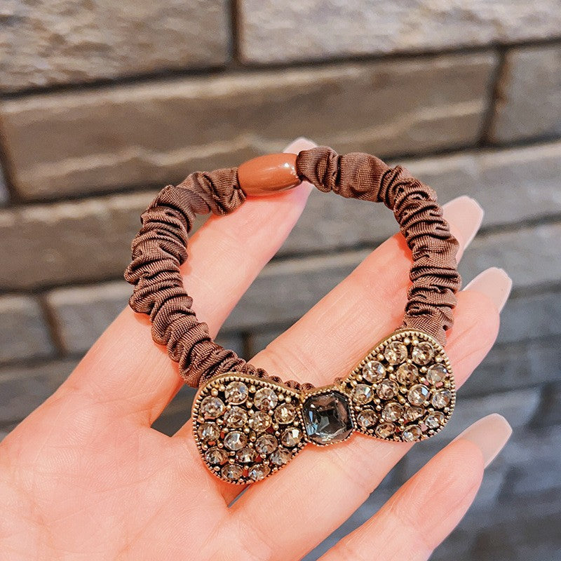 Wholesale Rhinestone elegant ponytail hair tie