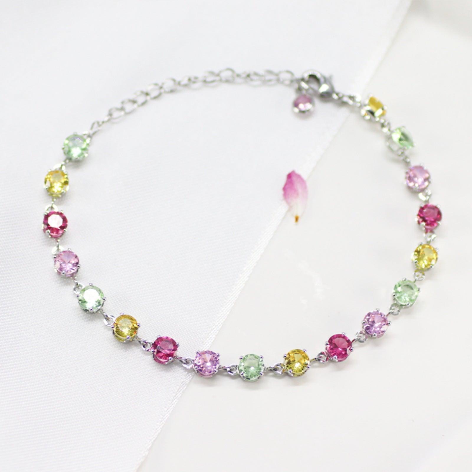 Wholesale Octagonal Millennium Rose Cut Zirconia Bracelet
