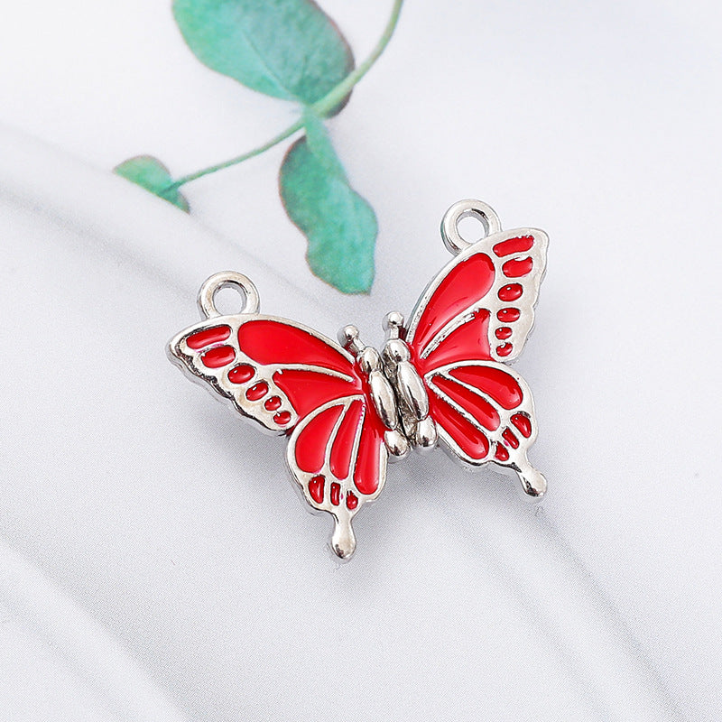 Wholesale butterfly magnetic buckle  bracelet necklace DIY Charms