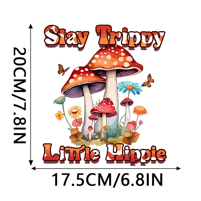 Wholesale 10pcs Colorful Flower Cartoon Mushroom UV DTF Ready to Press Transfers Wraps