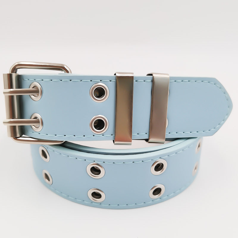Wholesale Double exhaust eyelet girls'  belt
