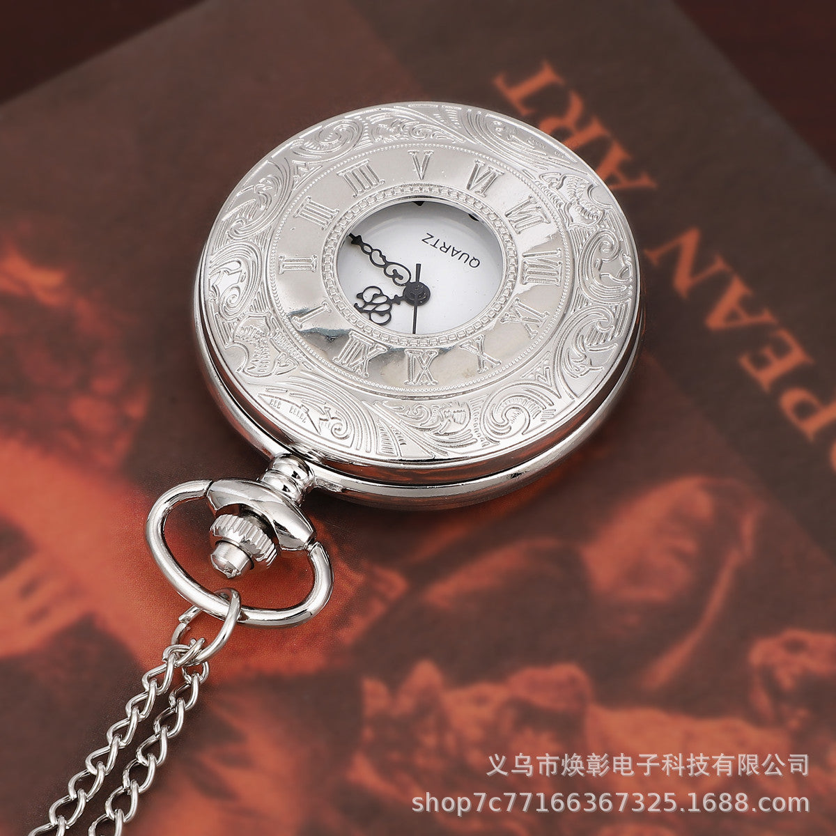 Wholesale Vintage carved hollow pocket watch