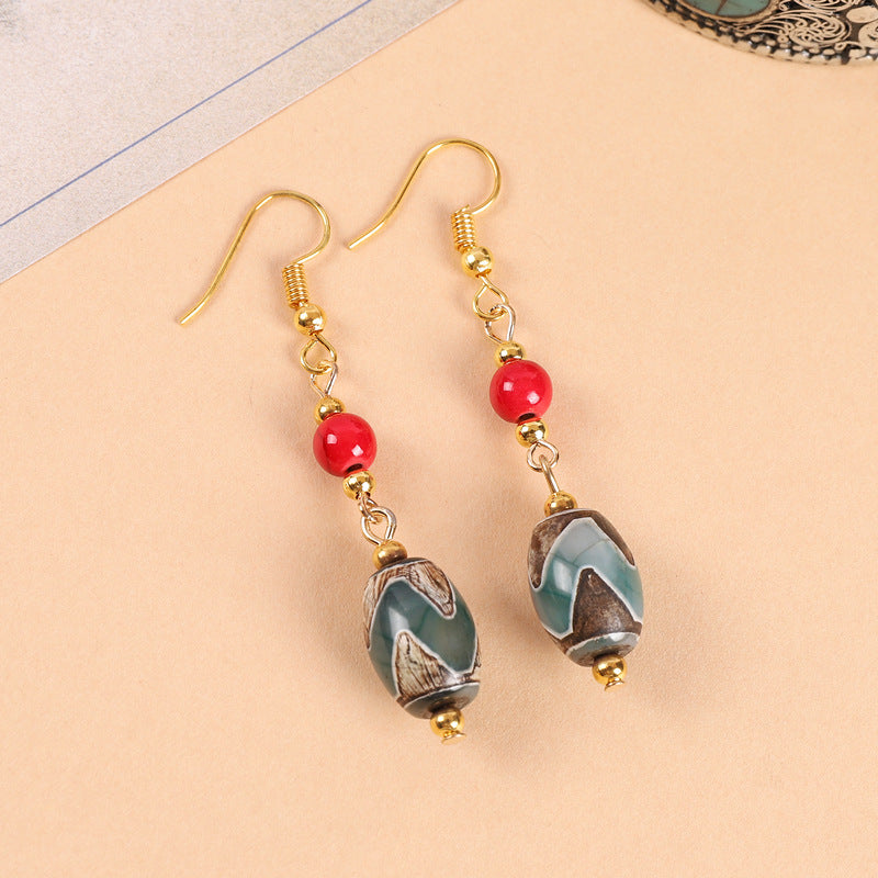 Wholesale Ethnic Style Retro Art Earrings