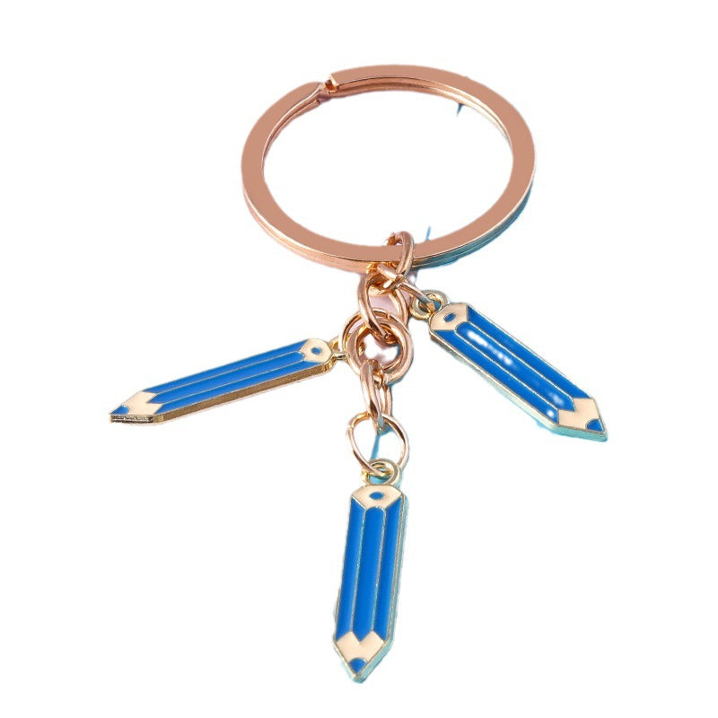 Wholesale Cartoon Creative Pencil Zinc Alloy Keychain