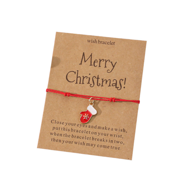 Wholesale Christmas gift painted Christmas bracelet