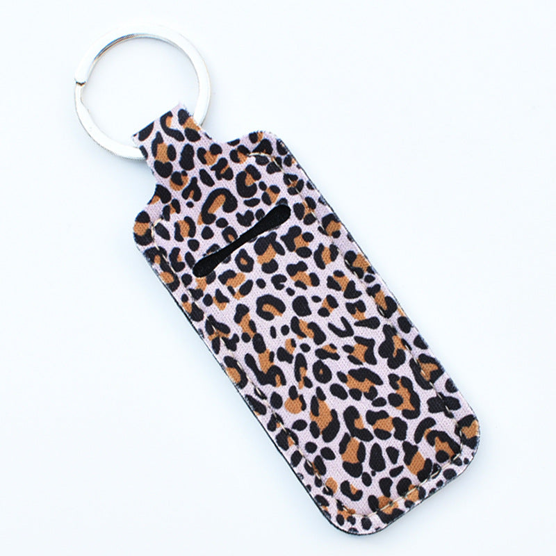 Wholesale Cactus Leopard Print Rose Flower Lipstick Set Keychain
