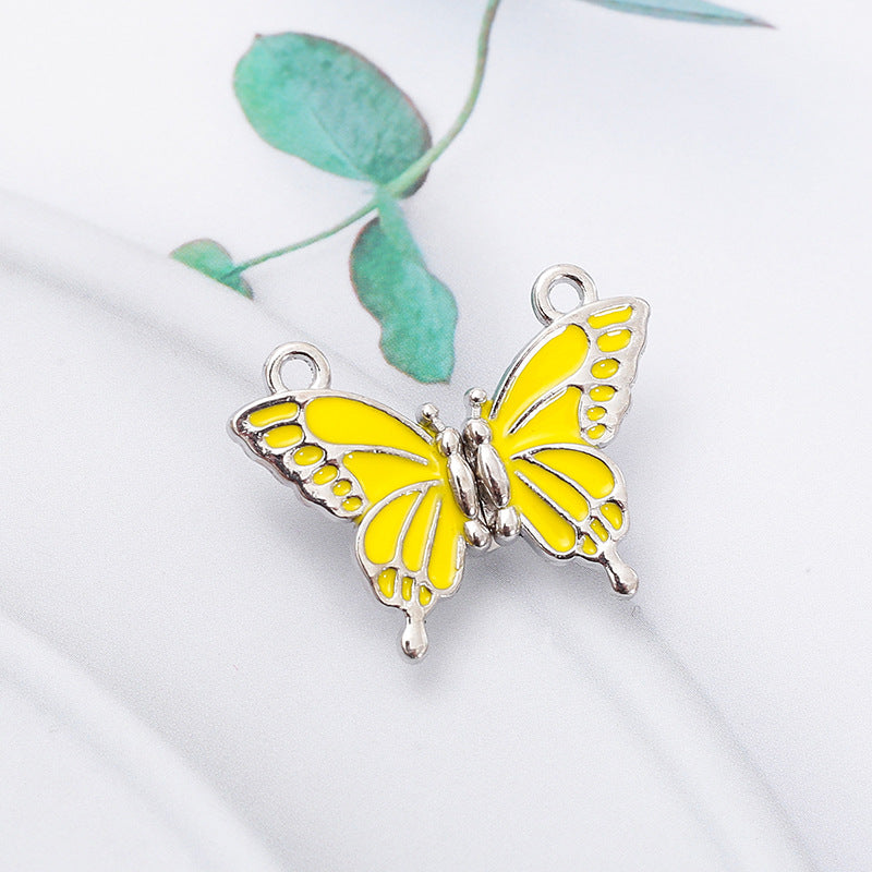 Wholesale butterfly magnetic buckle  bracelet necklace DIY Charms