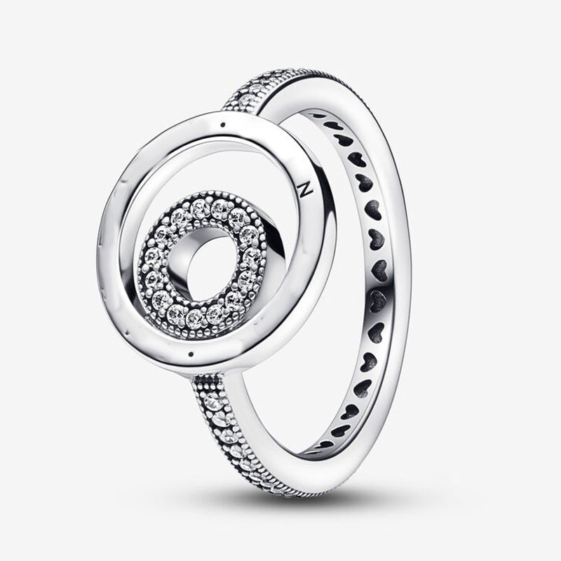 Wholesale Fashion dark purple Pansy Ring