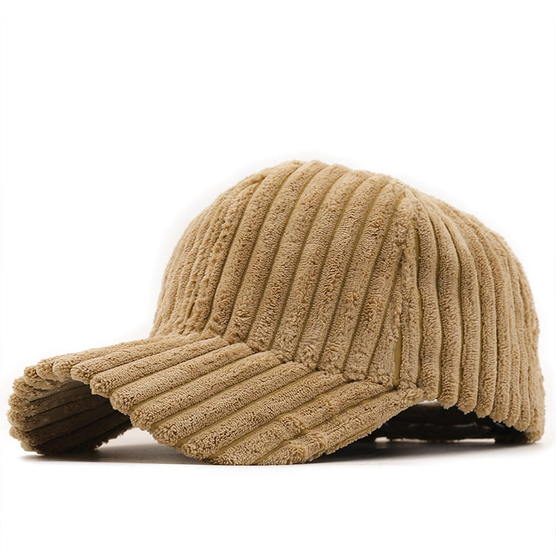 Wholesale Winter Warm Corduroy Fashion Casual Couple Versatile Duckbill Cap