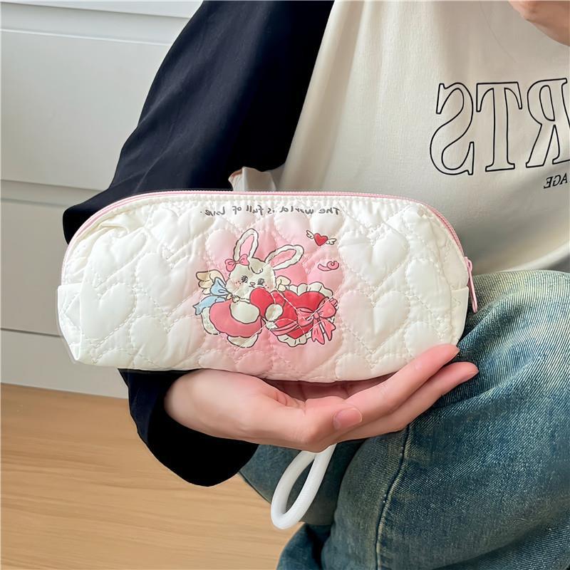 Wholesale Large Capacity Printed Simple Polyester Pencil Case