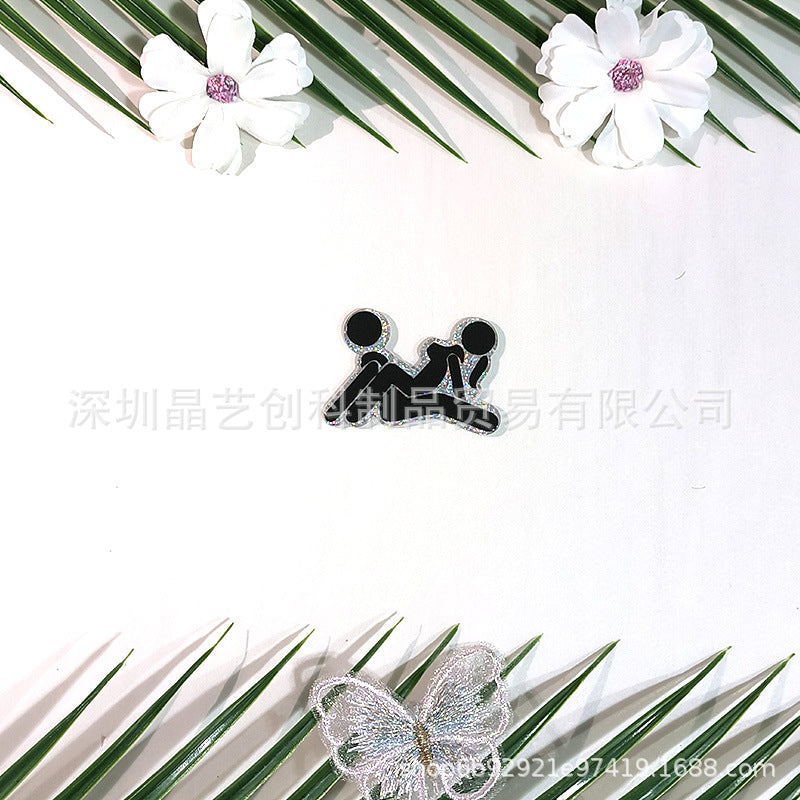 Wholesale 10pcs/pack of hidden sequin acrylic DIY accessories