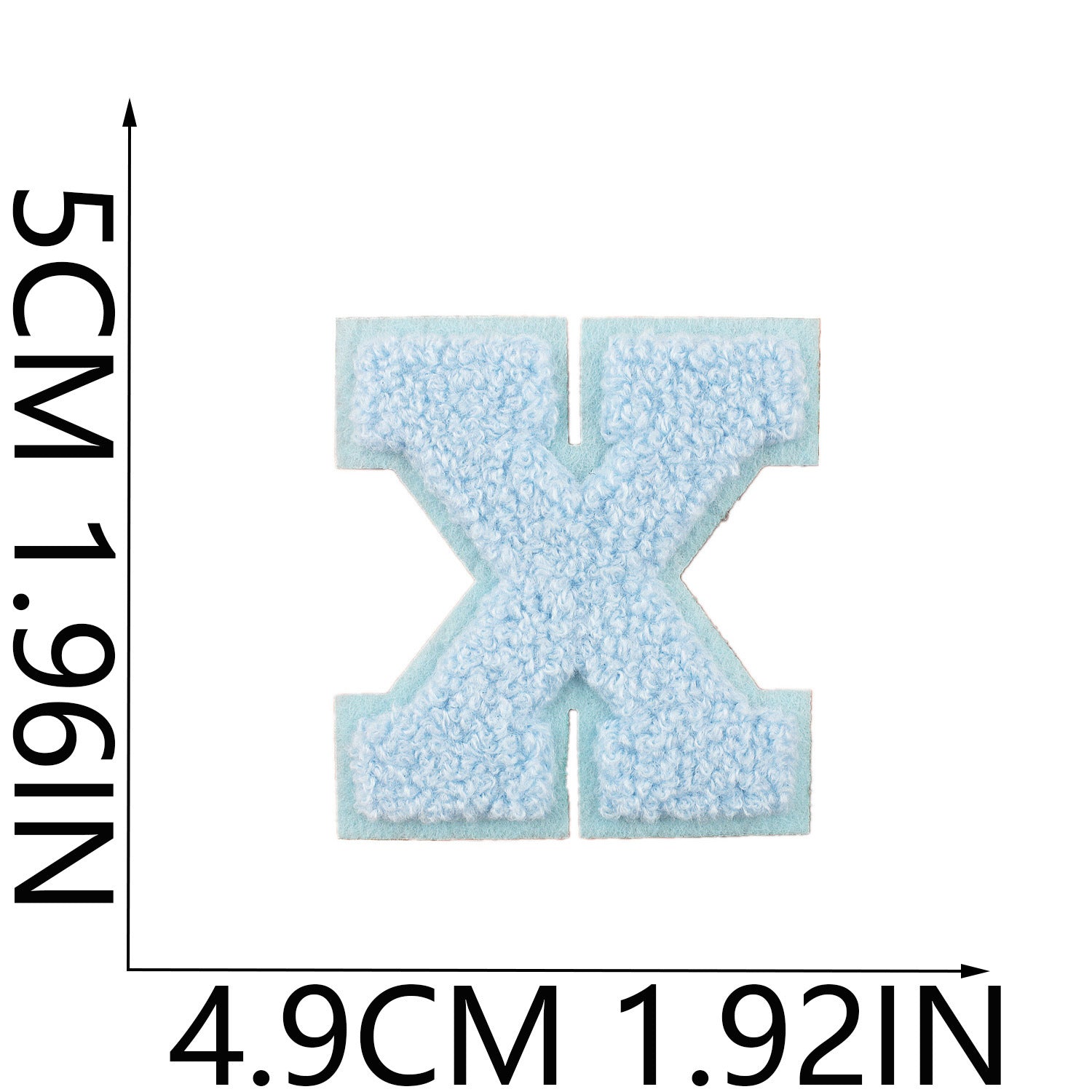 Wholesale Embroidered fabric patch hat and bag decoration A-Z English letter  DIY Patches