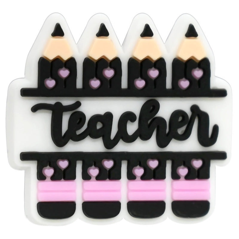 Wholesale Random 100pcs/pack  Back-to-School Series Student Stationery  Focal Beads