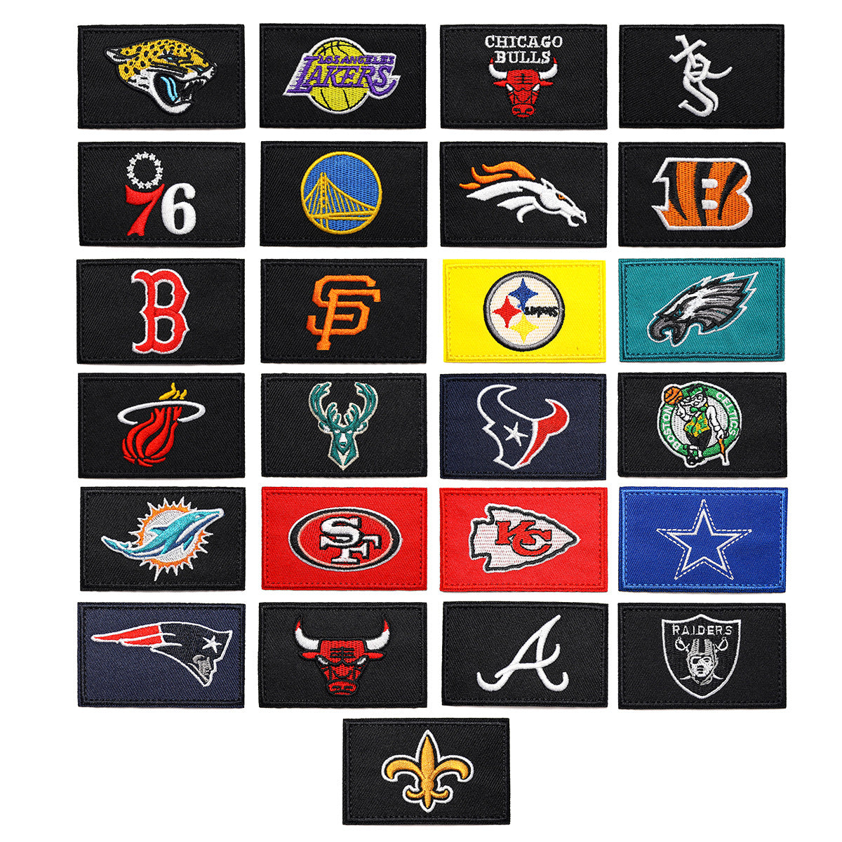 Wholesale Twill Embroidered Patch Team Badge Rectangular Decorative Accent For Bags Clothing Towels