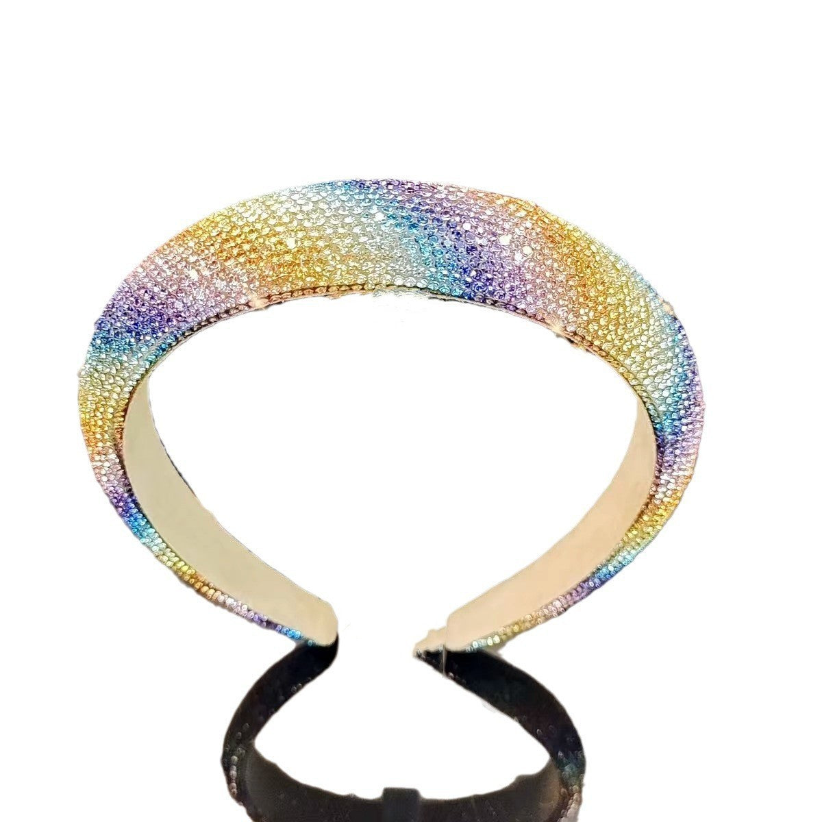 Wholesale High-grade colorful diamond high headband
