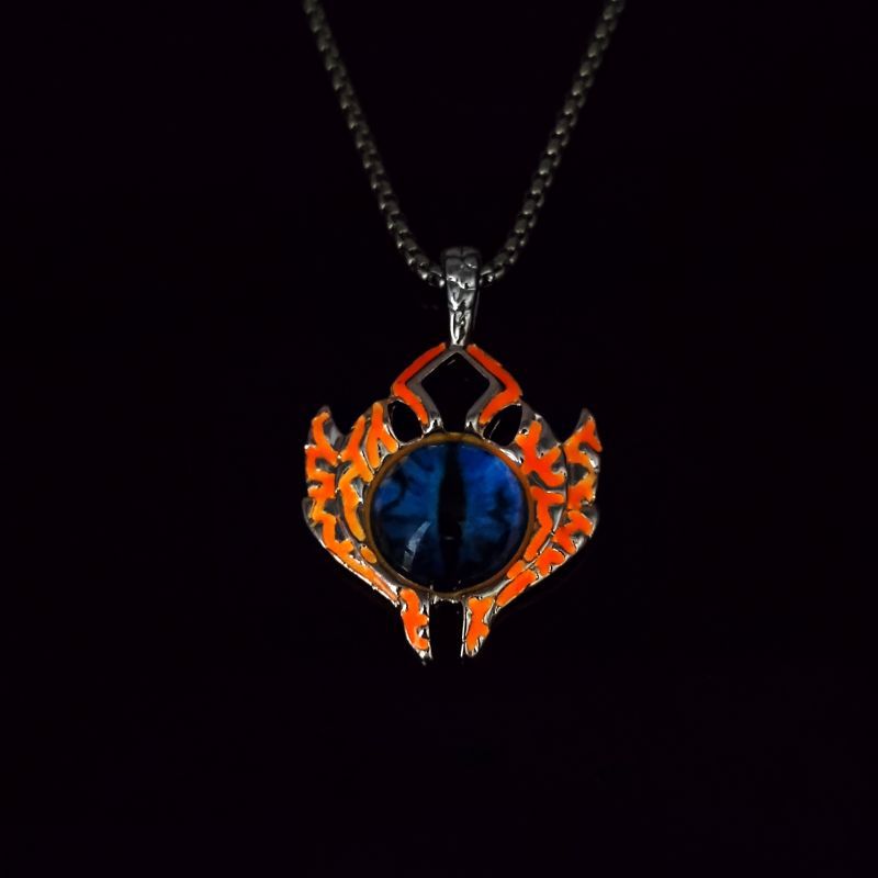 Wholesale Evil Titanium Steel Magic Eye Necklace  Devil' s Eye Men' s Alloy Pendant