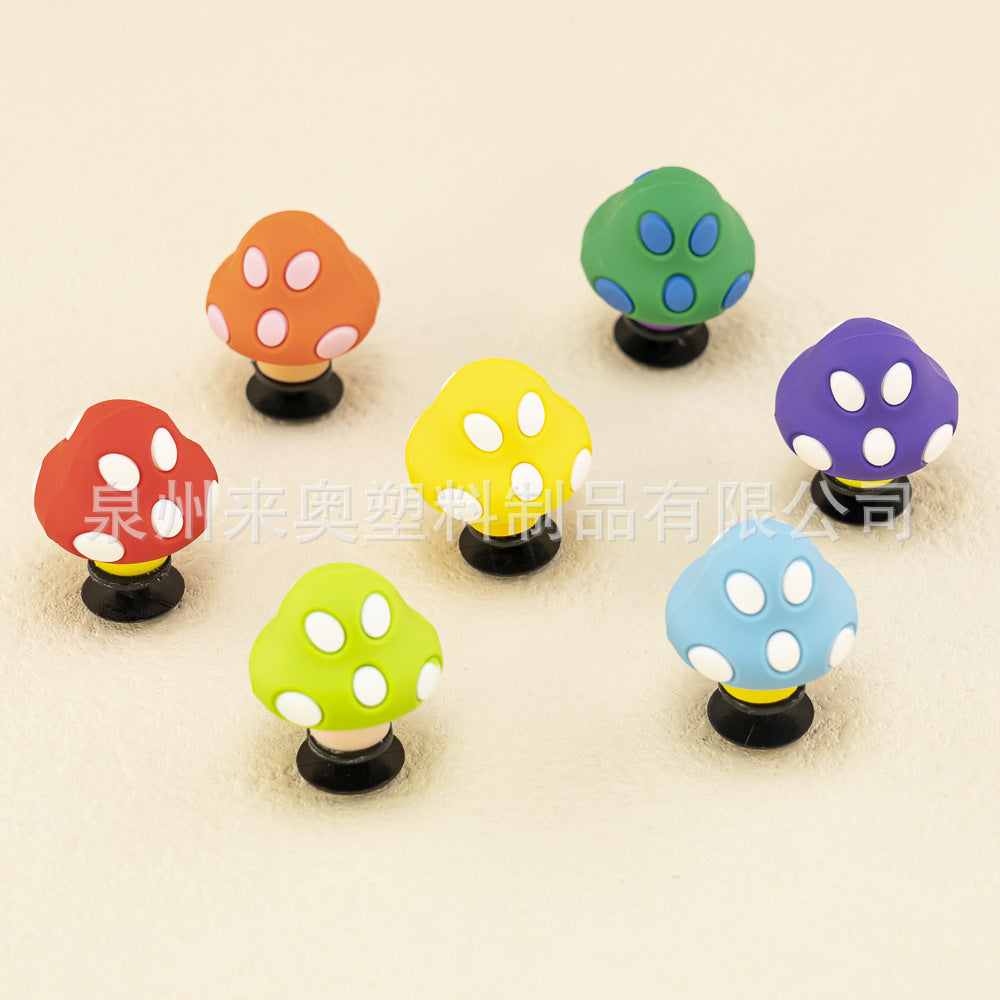 Wholesale 5pcs  Cartoon mushroom 3D hole shoe buckle decorative accessories