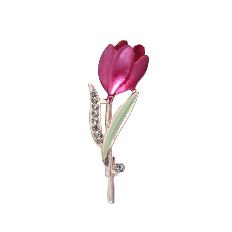 Wholesale Rose Zinc Alloy Brooch