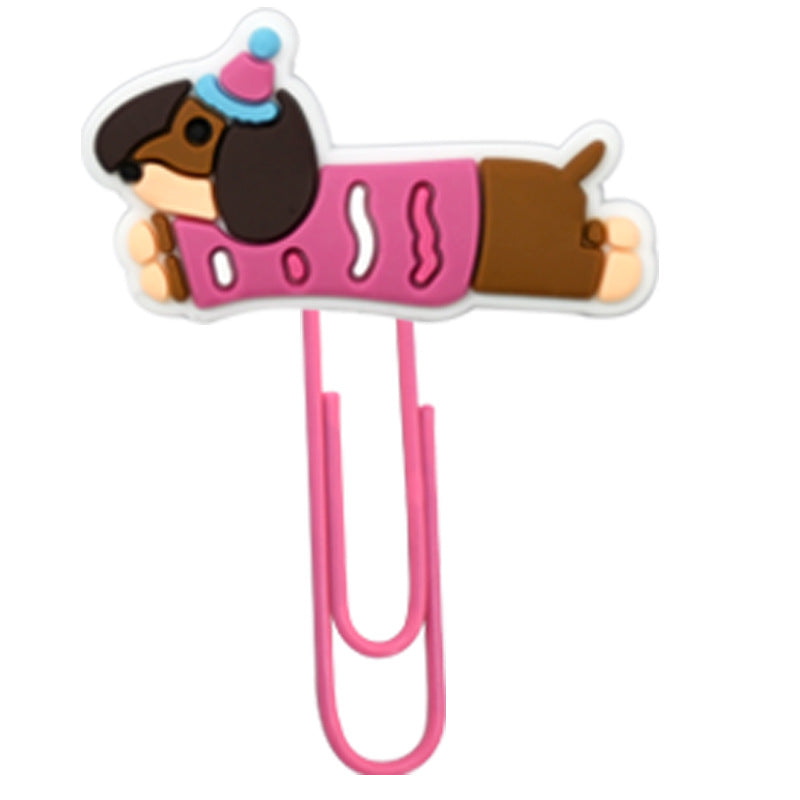 Wholesale  Random 50pcs/pack  Cartoon Sausage Dog Bookmark