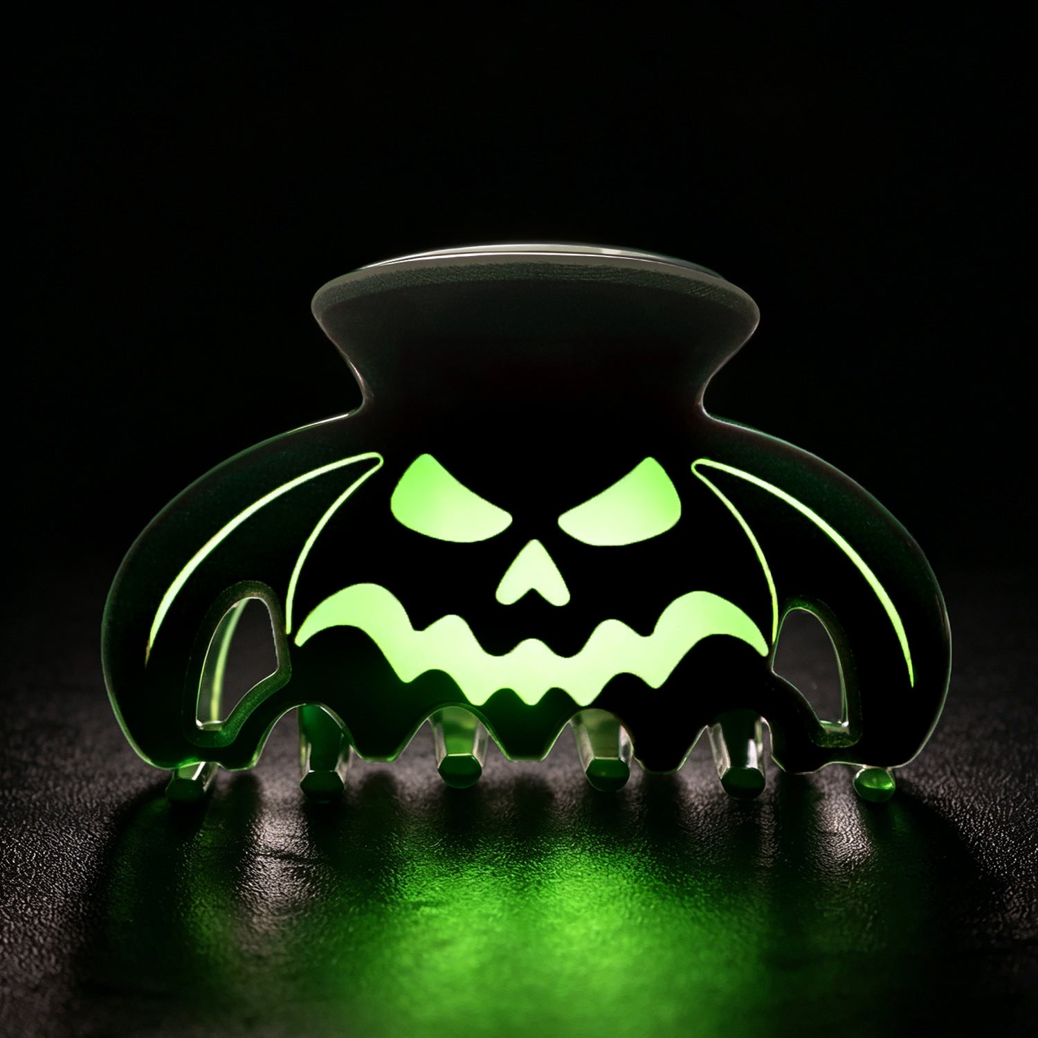 Wholesale Glow In The Dark Carved Pumpkin Acrylic Hair Claw Clip  Women S Fashion Hair Accessory Gift Boutique Resale