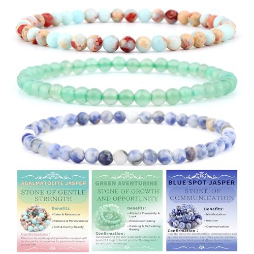 Wholesale Ethnic Style Handmade Tiger Eye Stone Bead Bracelet Set 3 Piece Round Beads Couple Bracelets With Retail Hang Card Boutique Resale Gift