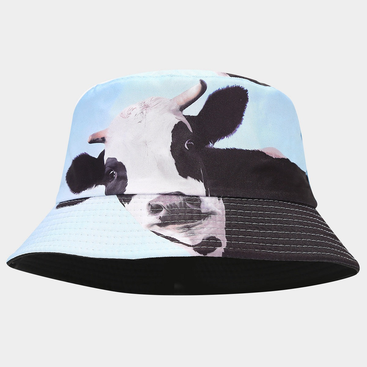 Wholesale Fashion Heat Transfer Large Pattern Double-sided Sun Visor Bucket Hat