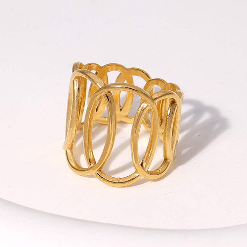Wholesale Open-Style Stainless Steel Ring — Minimalist &  Understated Design ( Non-Fading)