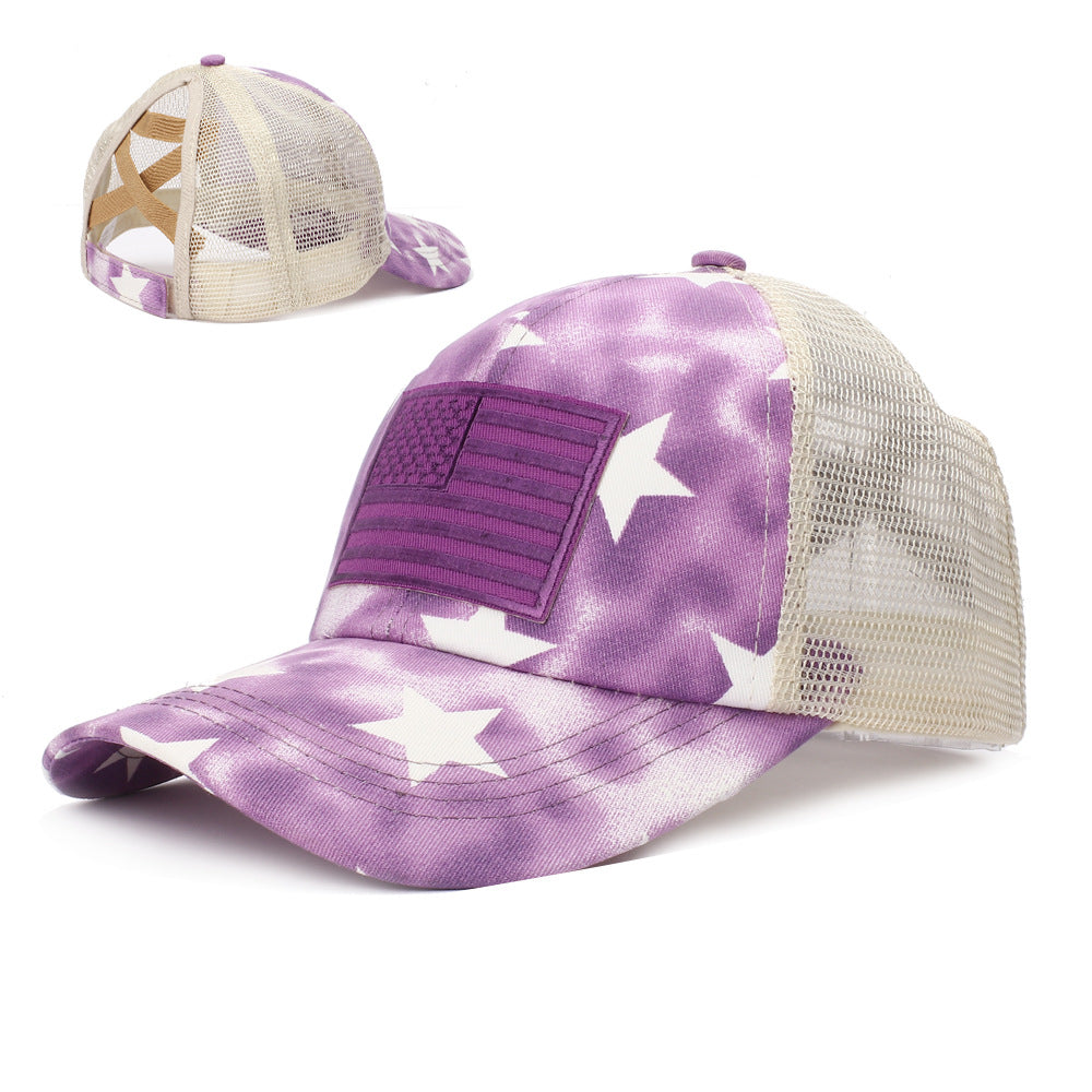 Wholesale Summer Visor American Flag Star Cross Baseball Cap