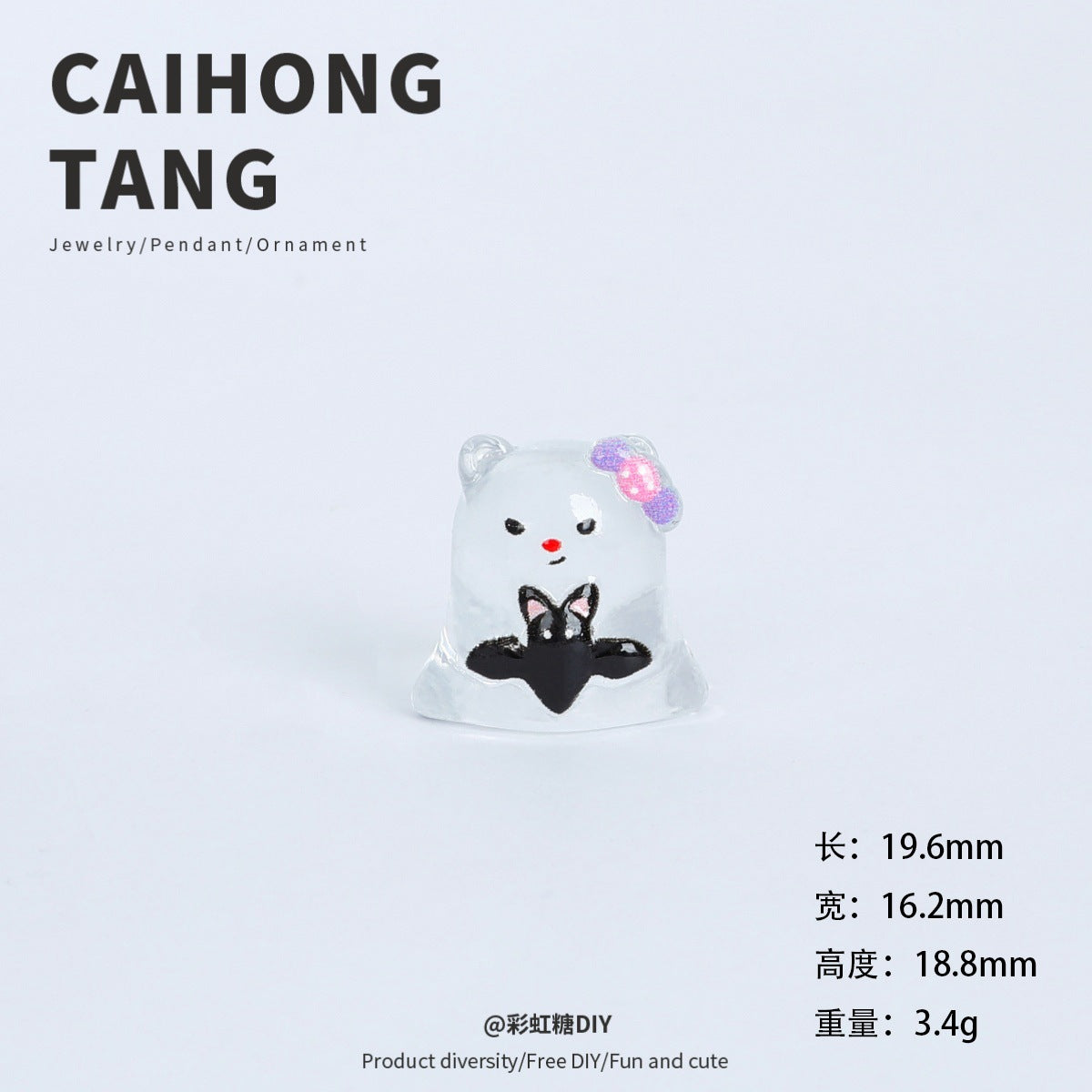 Wholesale  Transparent Cute Cartoon Elf Resin Figurine DIY Craft Accessory For Micro Landscape Decor