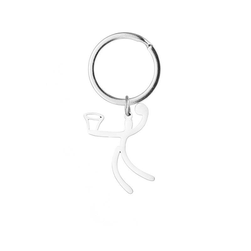 Wholesale Sports Matchman Stainless Steel Keychain