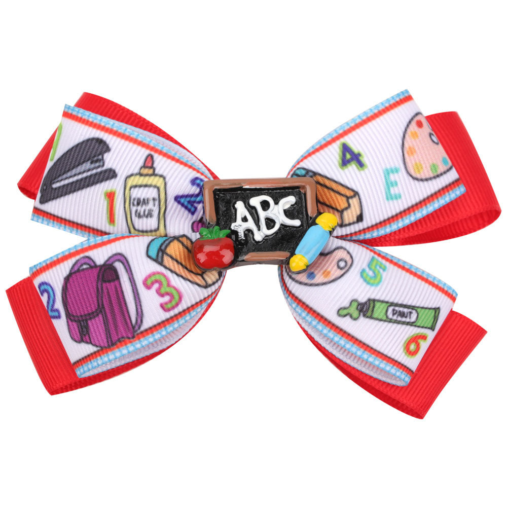 Wholesale Fabric Kids Bow Hair Clips