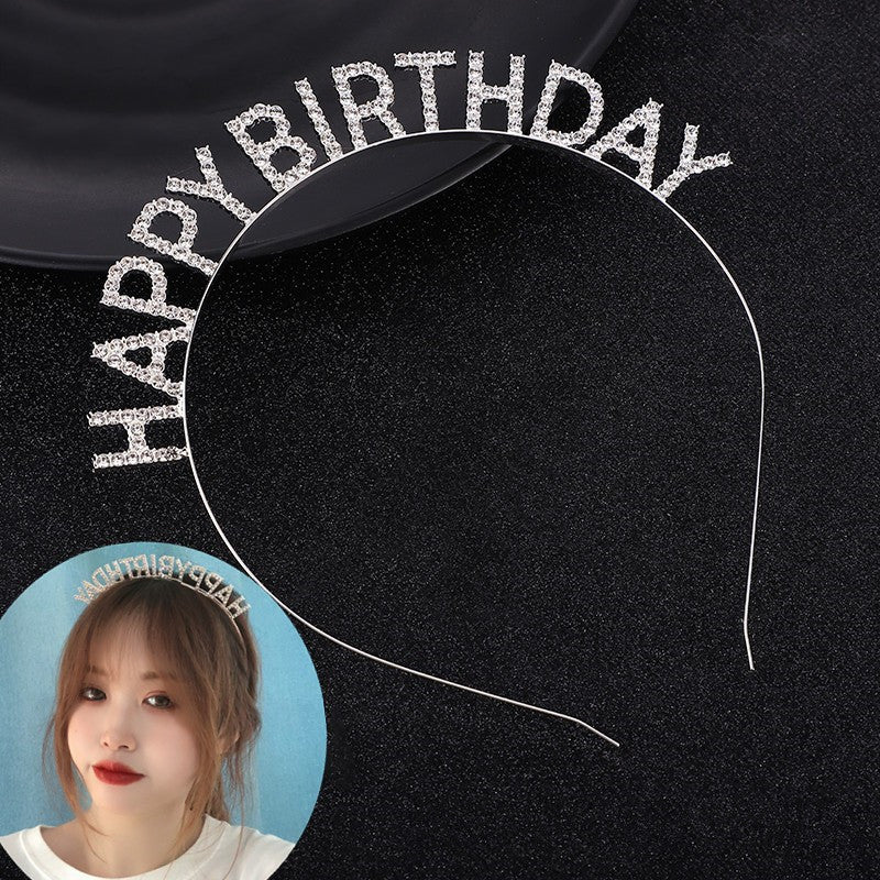 Wholesale Wholesale happy birthday birthday party headdress headband