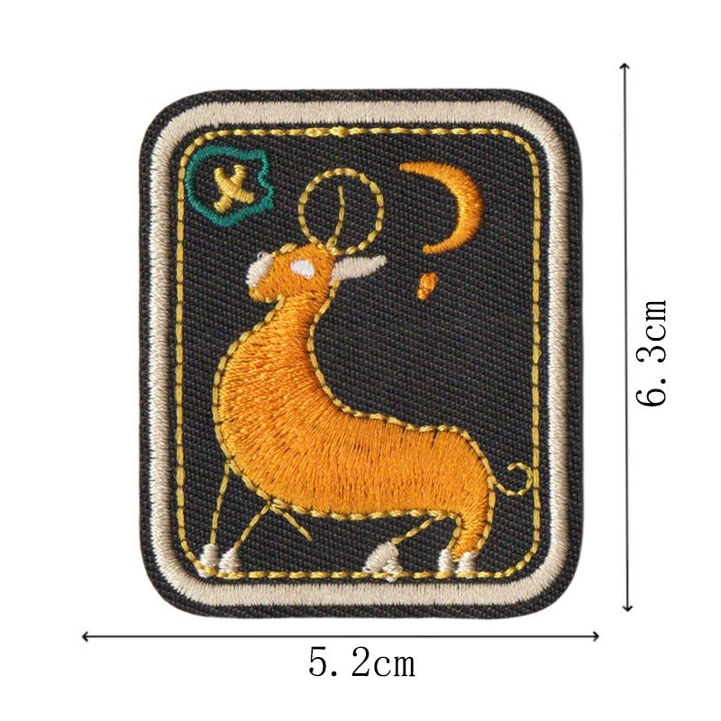 Wholesale Folk Art Totem Sun Contion Embroidered Patches Set Of 12 Iron On Badges For Coats And DIY Accessory