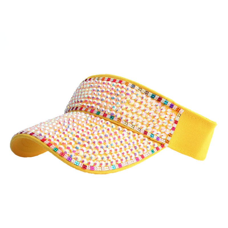 Wholesale Diamond-encrusted Empty Top Hats Colorful Diamond Point Diamond Hats