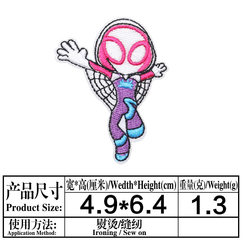 Wholesale Cartoon Embroidered Patches Set 20 Styles Twill Applique For Clothing Coat Bag Decor Boutique Resale Accessory OLY Exclusive