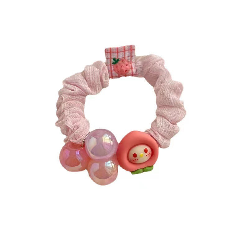 Wholesale Children's Cartoon Cute Elastic Resin Hair Scrunchies