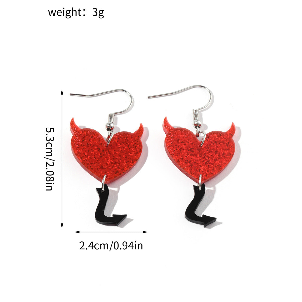 Wholesale Wholesale Valentine's Day series love bear acrylic earrings