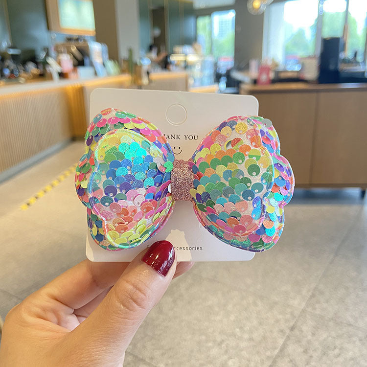 Central de pelo de arco de lentejuelas al por mayor