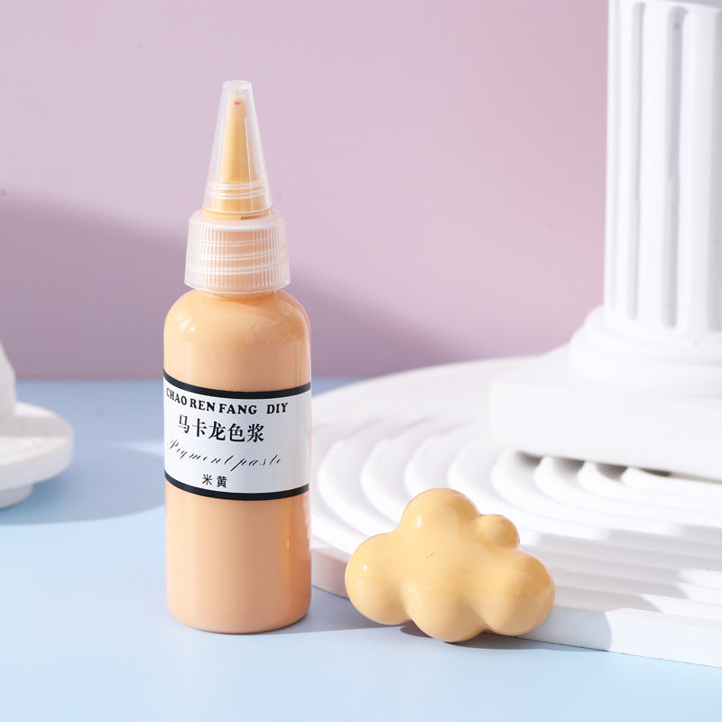 Wholesale High Concentration Macaron DIY Solid Color Paste Color Essence Hand drawn Bead Drop Adhesive Nail Oil Adhesive Epoxy Resin Color Paste