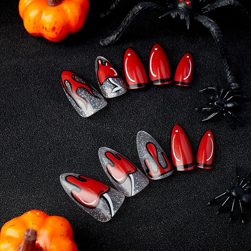 Pegatinas de uñas de lámpara de vela de estilo manga al por mayor