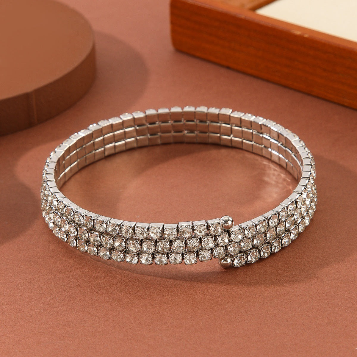 Wholesale Gold Rhinestone Multi Layer Body Chain Arm Bracelet Chic Women Party Jewelry
