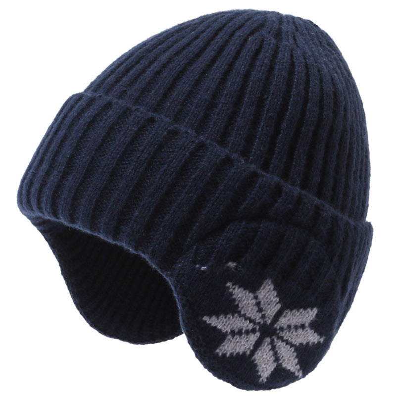 Wholesale Autumn and Winter Warm Knit Versatile and Plush Ear Protection Woolen Hat