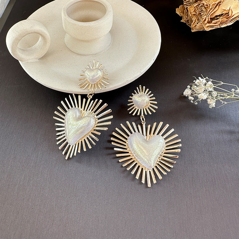 Pendientes de amor acrílico al por mayor