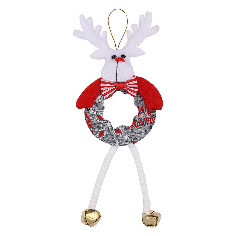 Wholesale Christmas tree ornaments  snowman  cartoon reindeer  bell ornaments