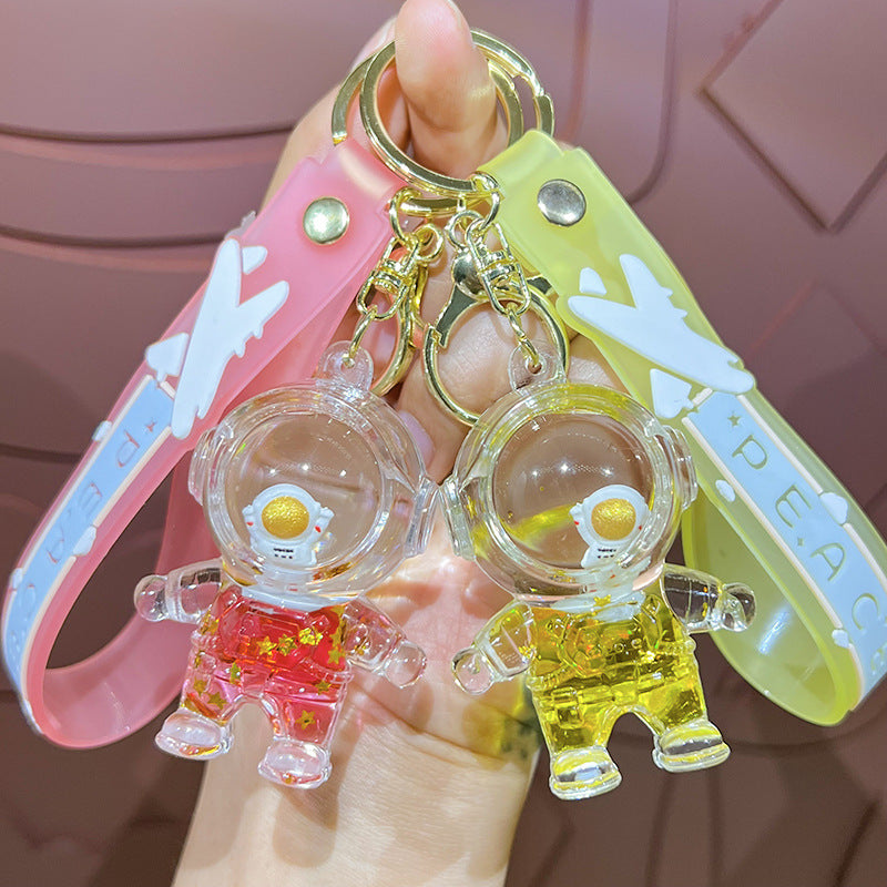 Wholesale Cute Cartoon Astronaut Spaceman Couple Keychain