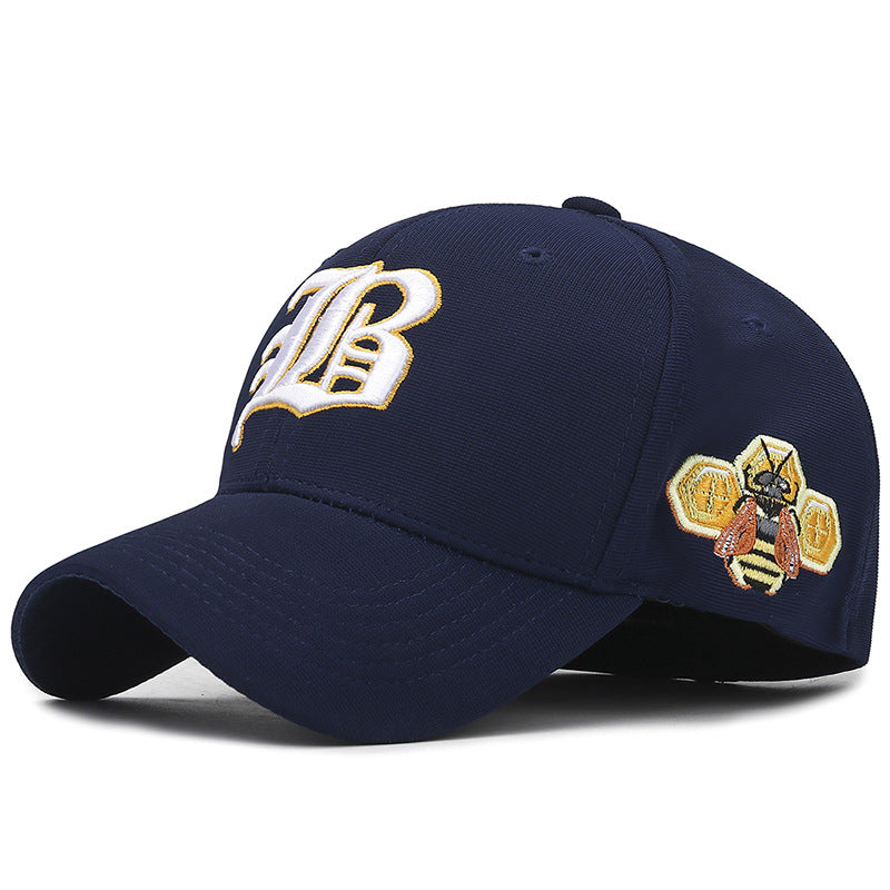 Wholesale Spring and Summer Elastic Size Cap Men's and Women's Casual Fully Closed Baseball Cap Stereo Embroidered