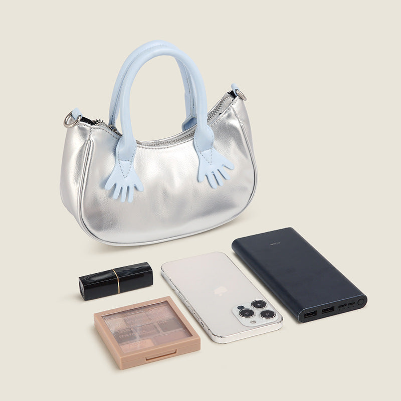 Wholesale PU Cute Small Handbag Mini Bag Double Chain Crossbody Handbag